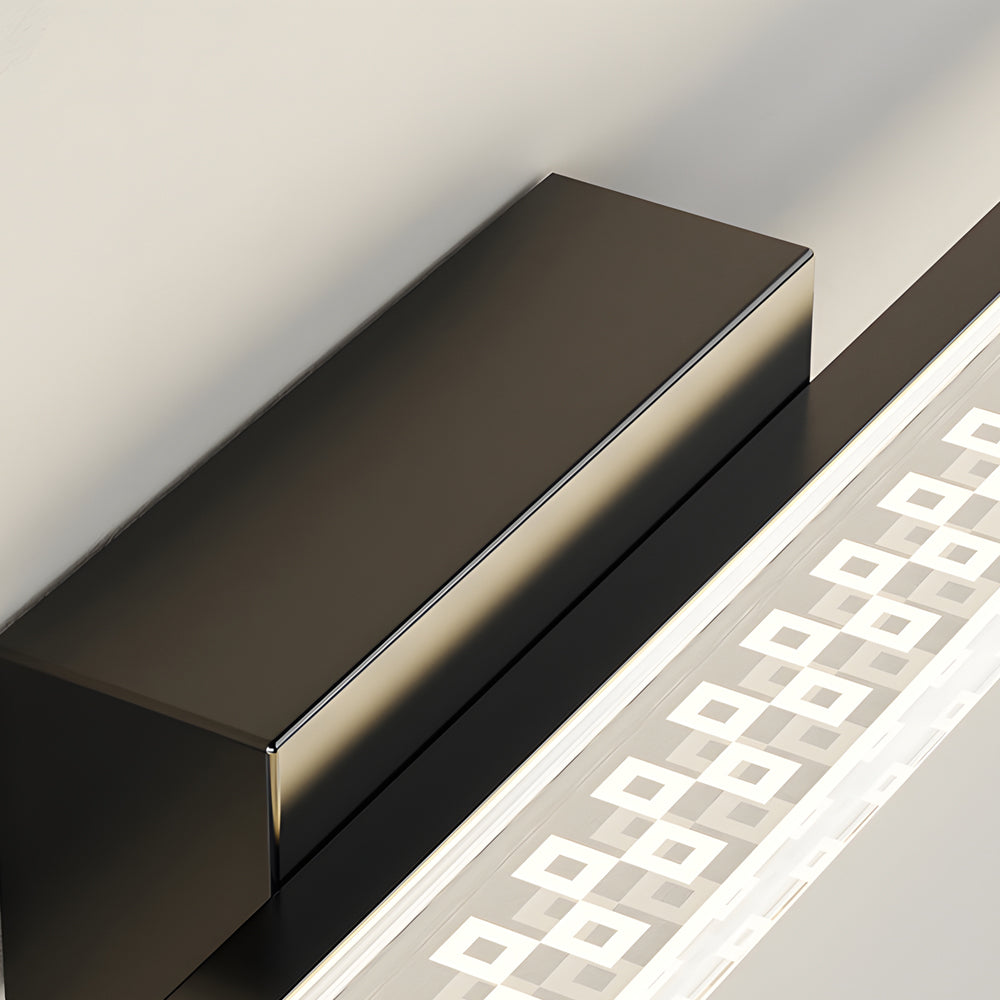 LED Bathroom Vanity Lights with Geometric Acrylic Shade and 3-Step Dimming-Lighom