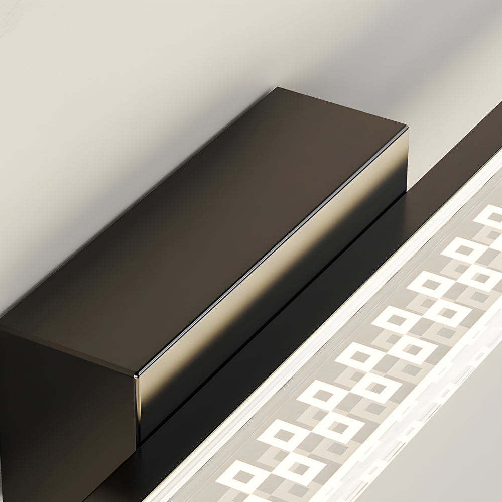 LED Bathroom Vanity Lights with Geometric Acrylic Shade and 3-Step Dimming-Lighom