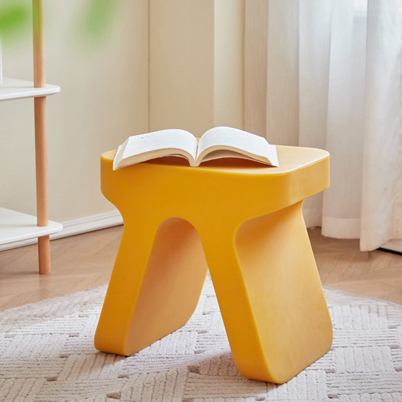 Minimalist Rectangular Plastic Stool