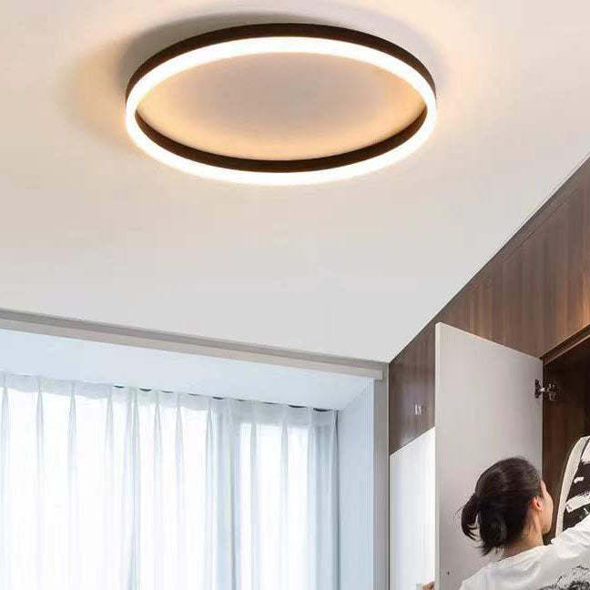 Nordic Circle Ring Iron Acrylic LED Flush Ceiling Light