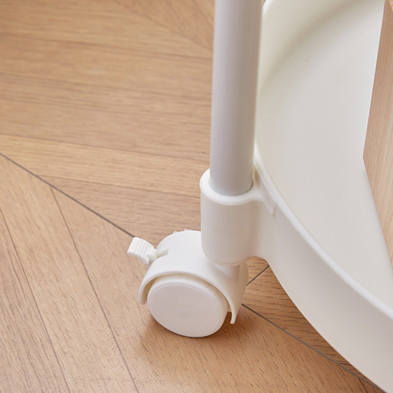 Minimalist Rotating 2-Tier Plastic Coffee Table