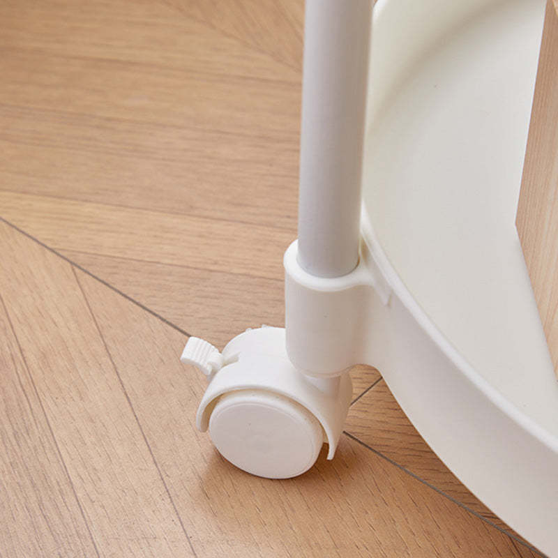 Minimalist Rotating 2-Tier Plastic Coffee Table