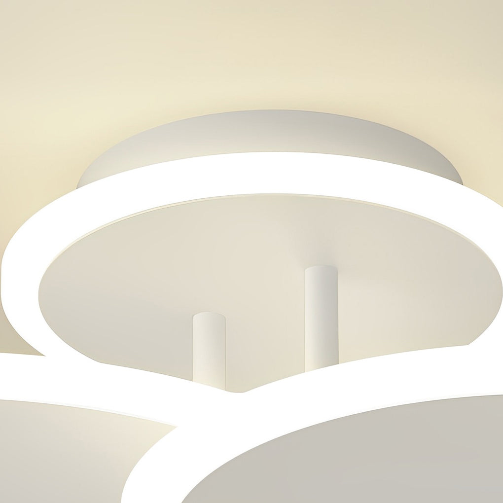 Dimming Matte White Nordic Ceiling Light