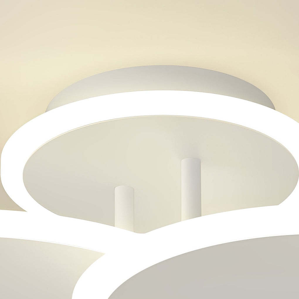 Dimming Matte White Nordic Ceiling Light