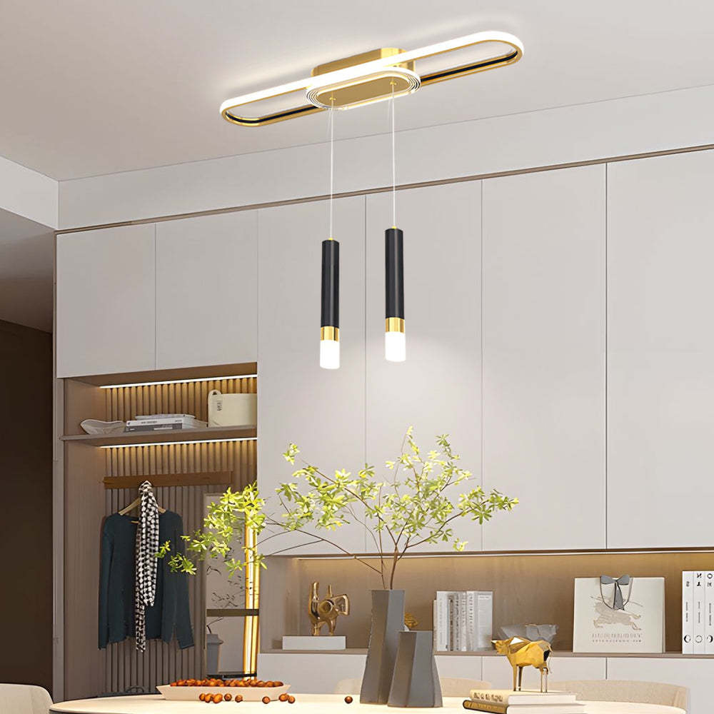 Long Circular LED Modern Ceiling Hanging Light