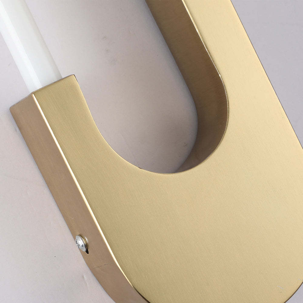 Modern Oval LED Wall Sconce Gold Black