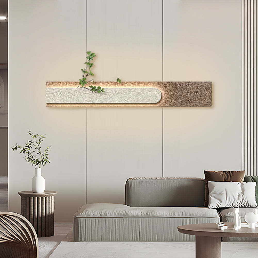 Rectangular Three-Dimensional Sandstone USB Remote LED Wall Lamp Painting-Lighom