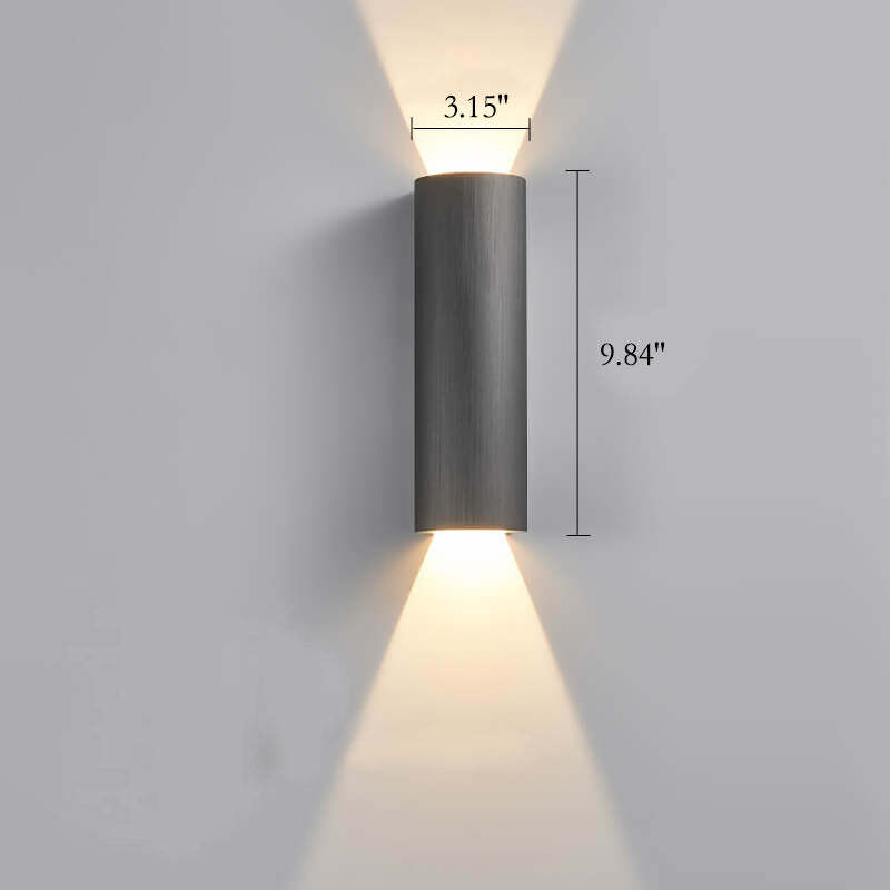 Minimalist Aluminum Cylindrical LED Sconce