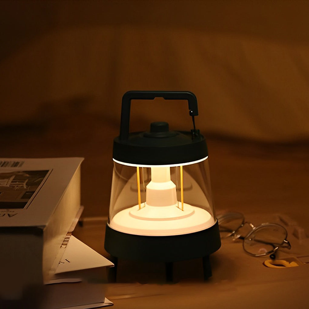 Waterproof USB 5V Rechargeable LED Dimmable Green Modern Camping Lights-Lighom