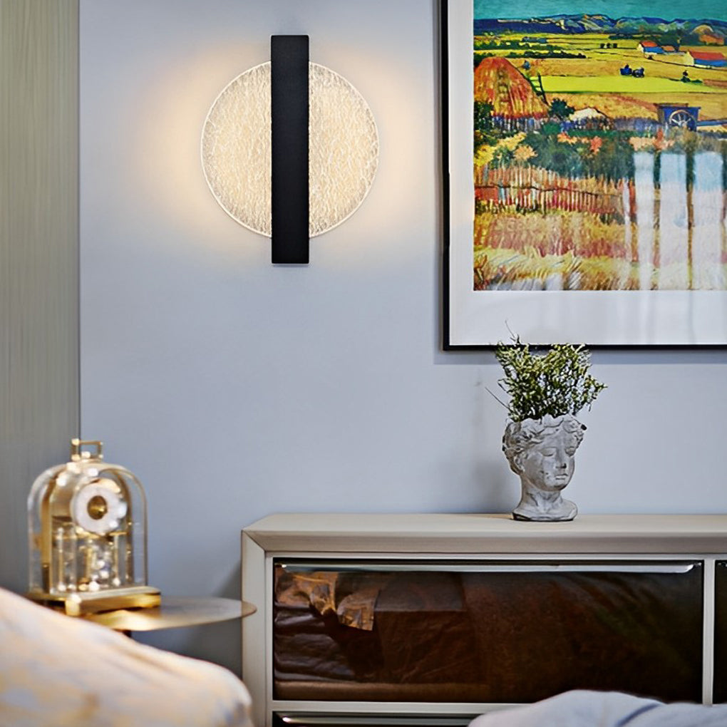 Round Square Semicircle Creative LED Nordic Bedside Wall Lamps Wall Lights-Lighom