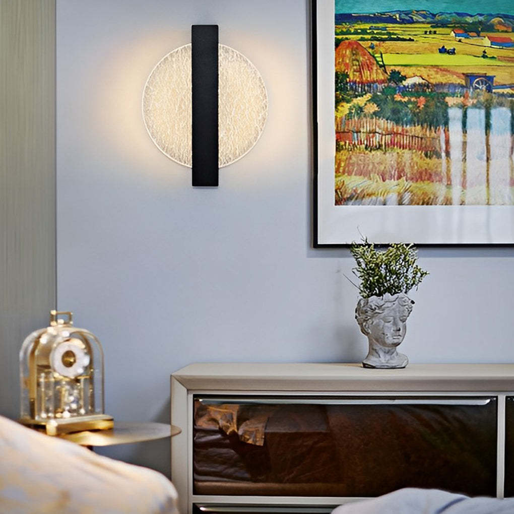 Round Square Semicircle Creative LED Nordic Bedside Wall Lamps Wall Lights-Lighom