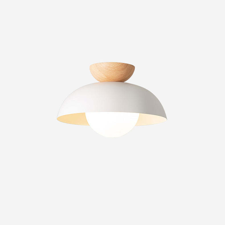 Minimalist Round Iron Glass Ceiling Light
