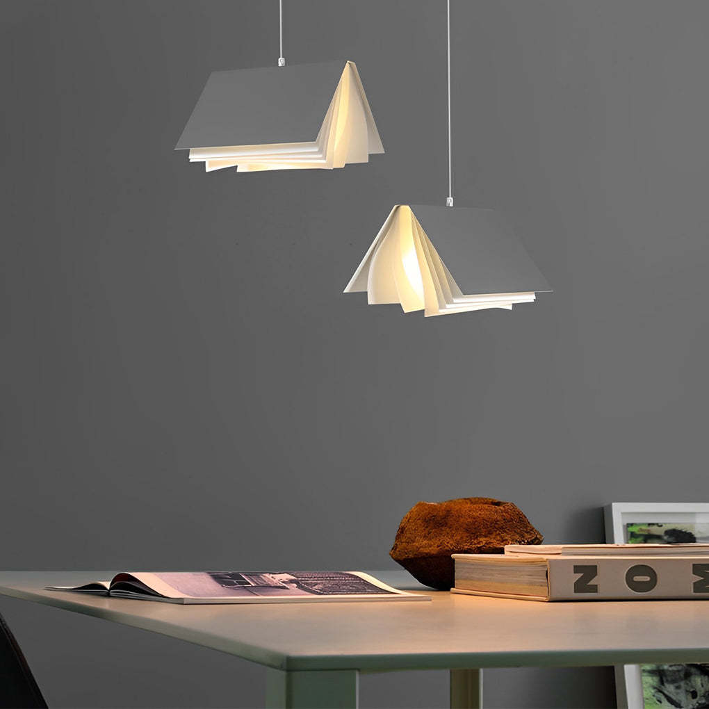 Folded Book Iron Decor Modern Mini Pendant