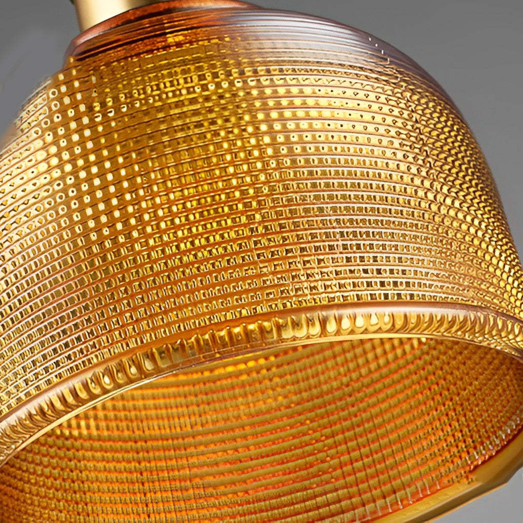 Glass Bowl Metal Nordic Pendant