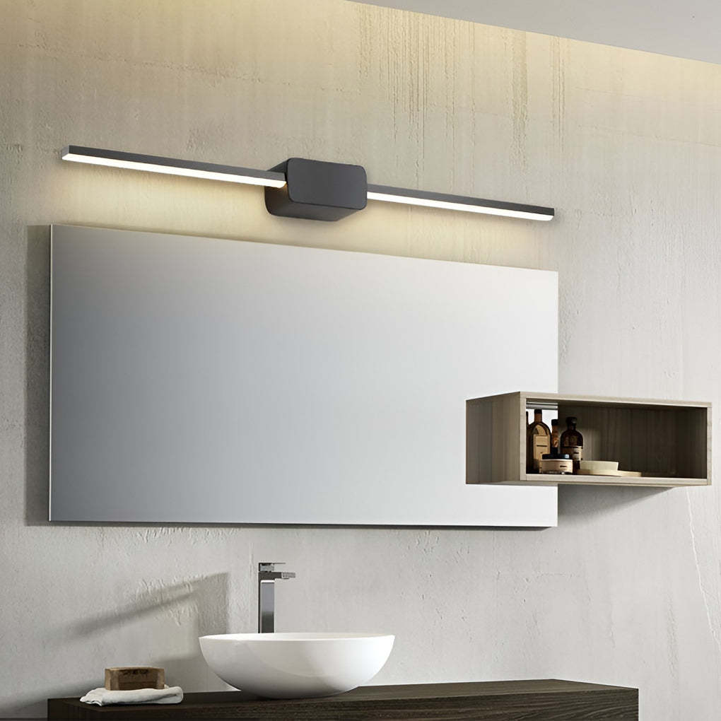 16''/24''/31'' Modern LED Linear Bathroom Vanity Light with Central Box Frame-Lighom