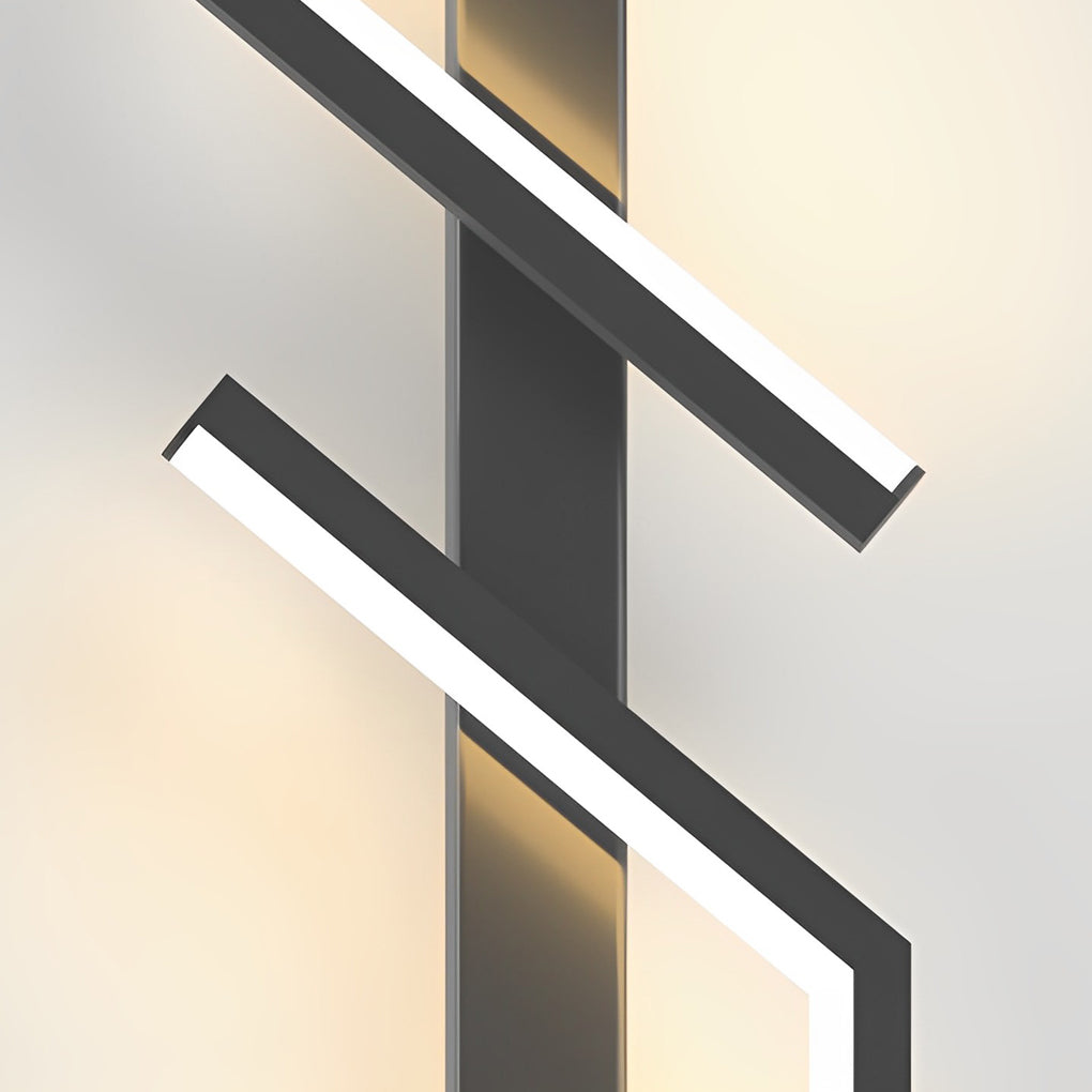 Irregular Symmetrical L Shape Creative LED Minimalist Wall Lamp Sconces Lighting-Lighom