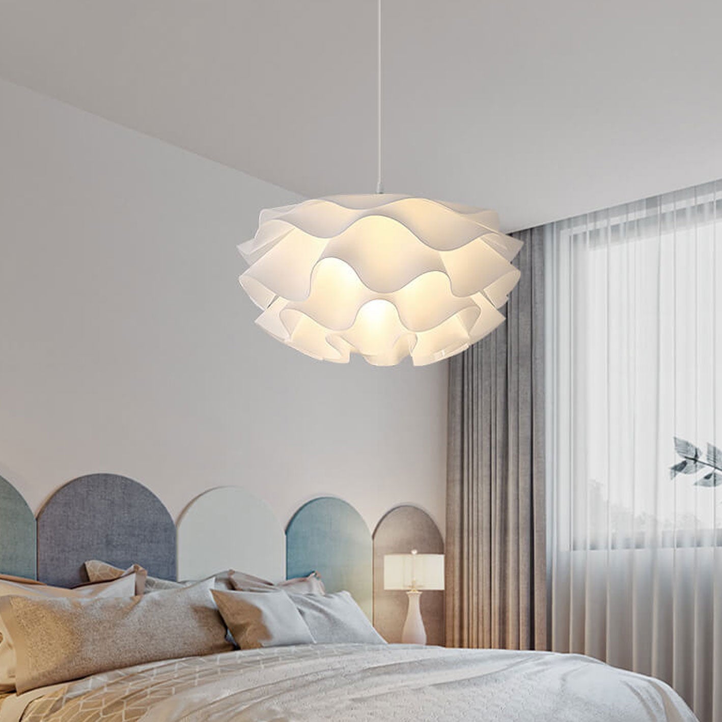Minimalist Multi-Layer Petal Acrylic Pendant Light