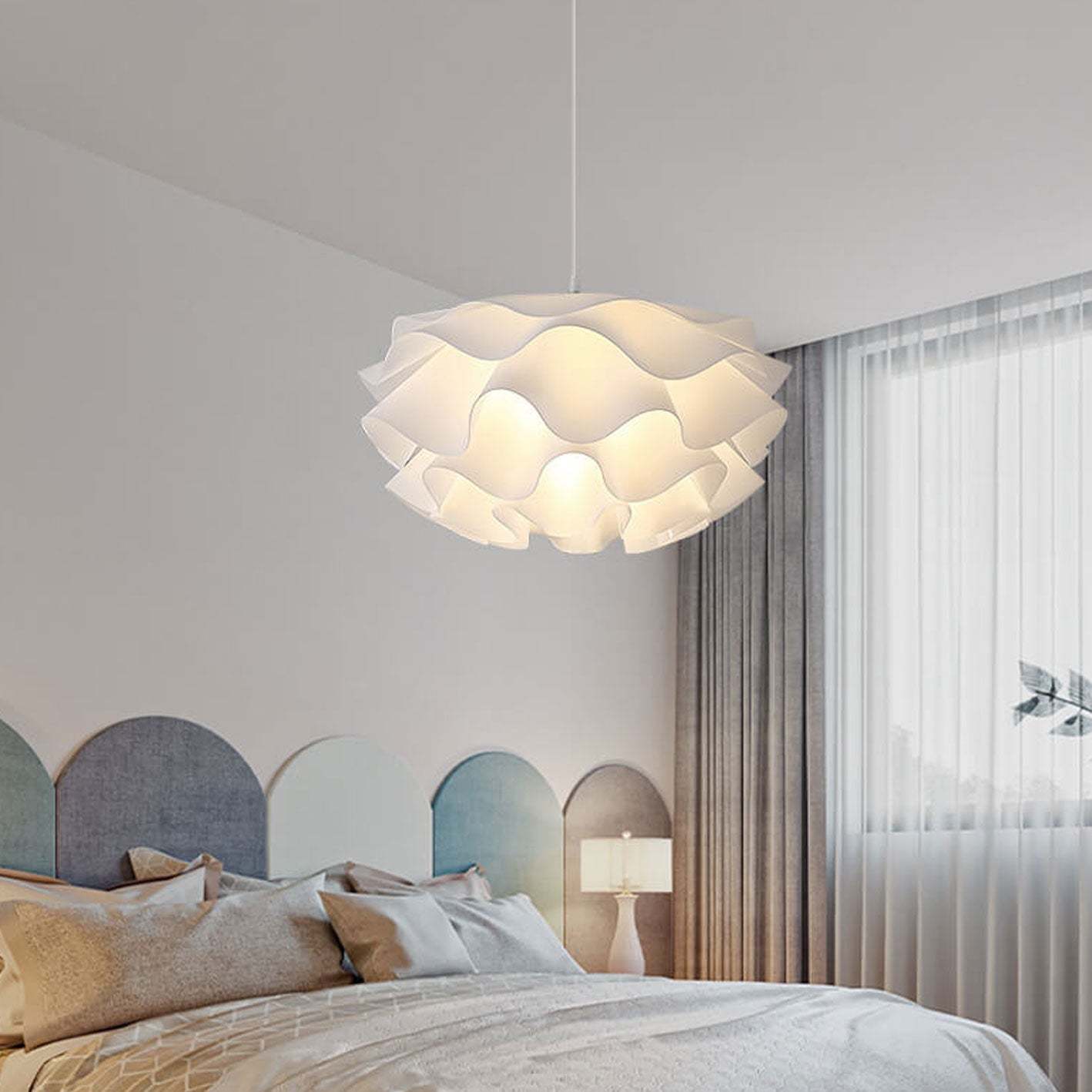 Minimalist Multi-Layer Petal Acrylic Pendant Light