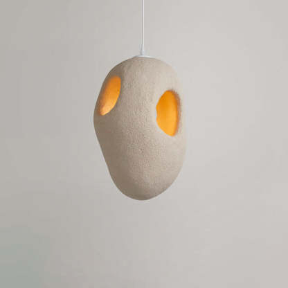 Japanese Wabi-sabi Resin Circle Pendant Light
