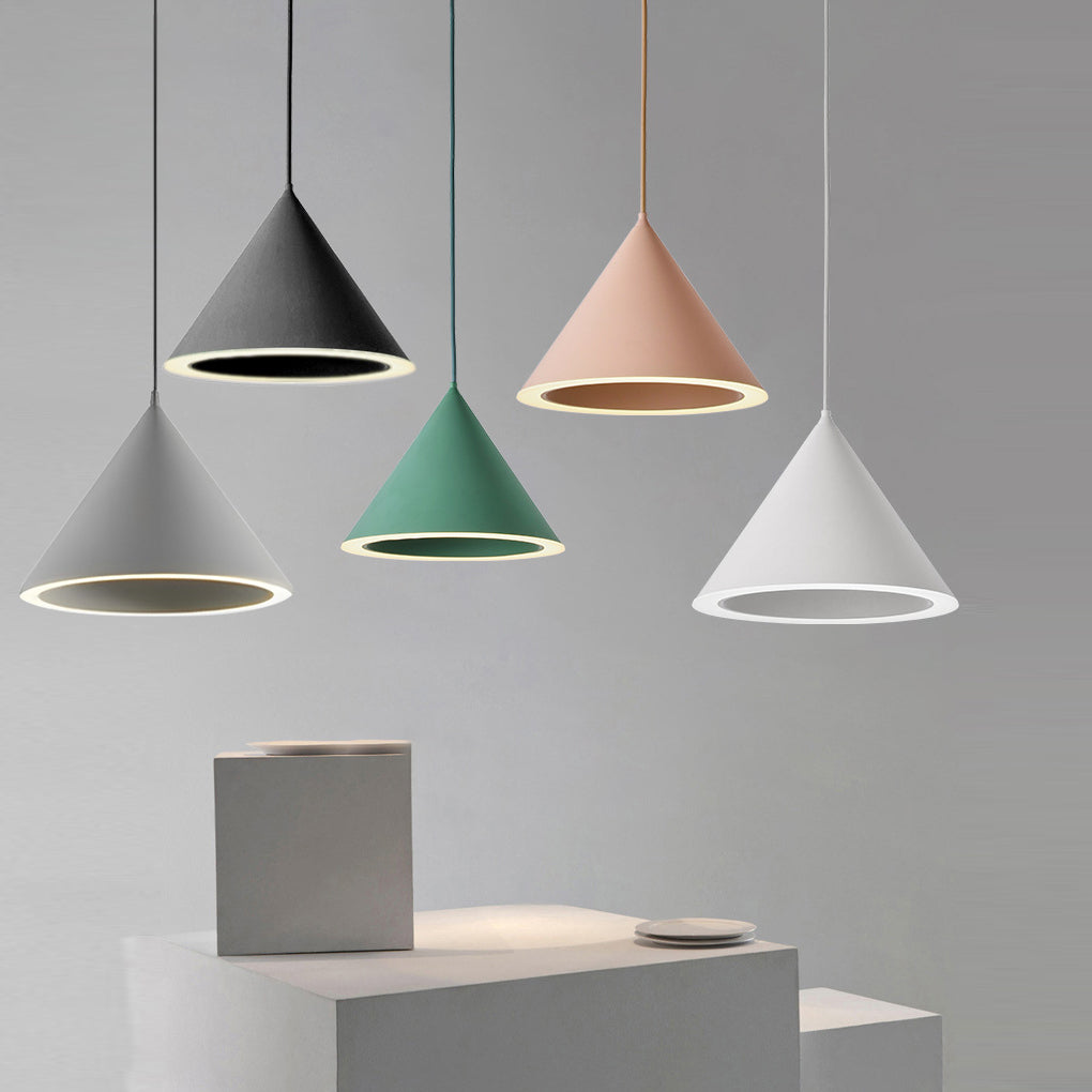 Minimalist Conical LED Macaron Nordic Kitchen Island Pendant
