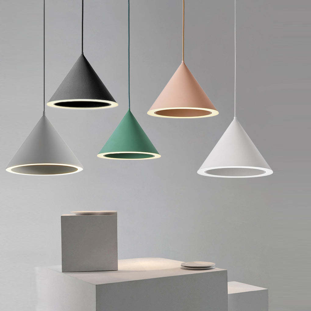 Minimalist Conical LED Macaron Nordic Kitchen Island Pendant