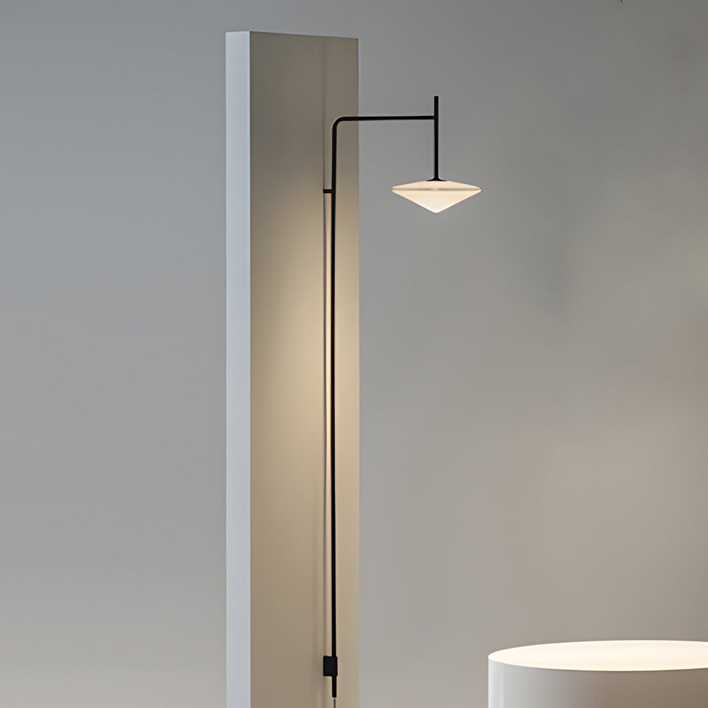 Minimalist Metal Long Pole Arm Tempo LED Wall Sconce-Lighom