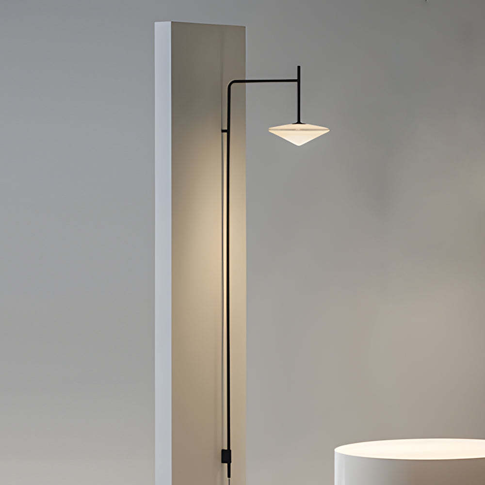 Minimalist Metal Long Pole Arm Tempo LED Wall Sconce-Lighom