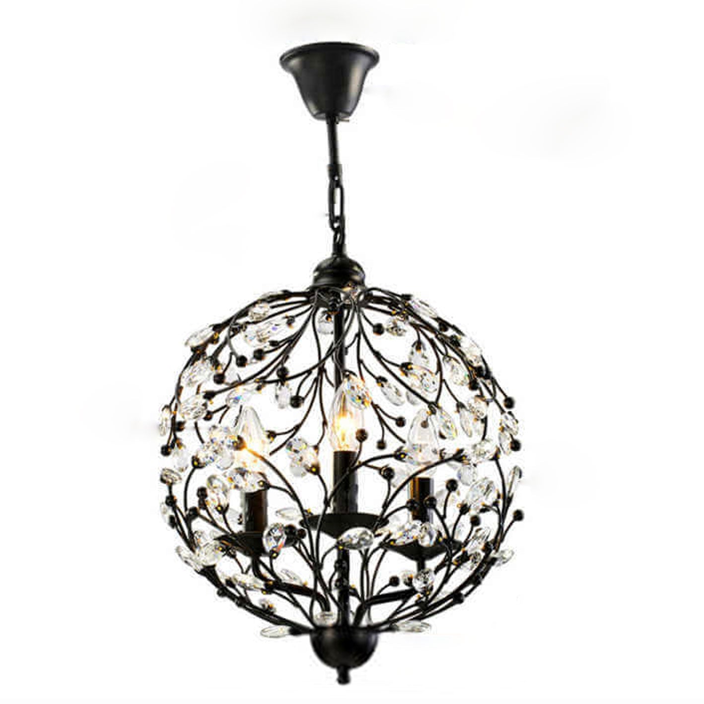 Vintage Crystal Branch Chandelier — 220V-240V For UK/AU