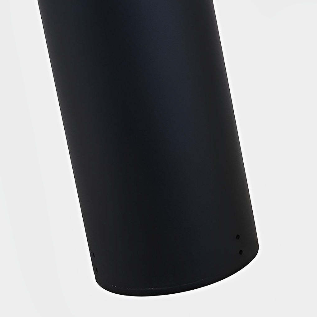 Minimalist Waterproof LED Black Modern Residential Outdoor Pole Lights Yard Lighting-Lighom