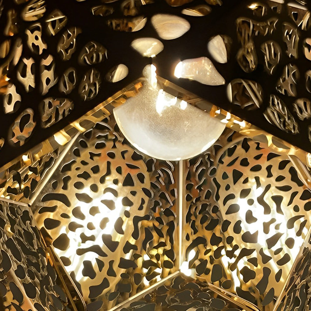 Hollow Stainless Steel Gourd Postmodern Chandelier