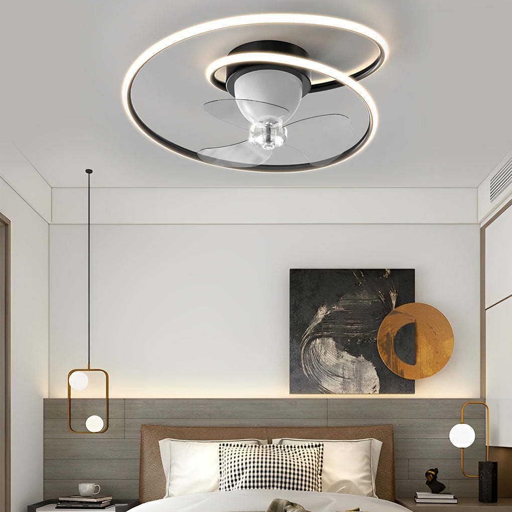 Smart 360 Rotating LED Dimming Timing Ceiling Fan