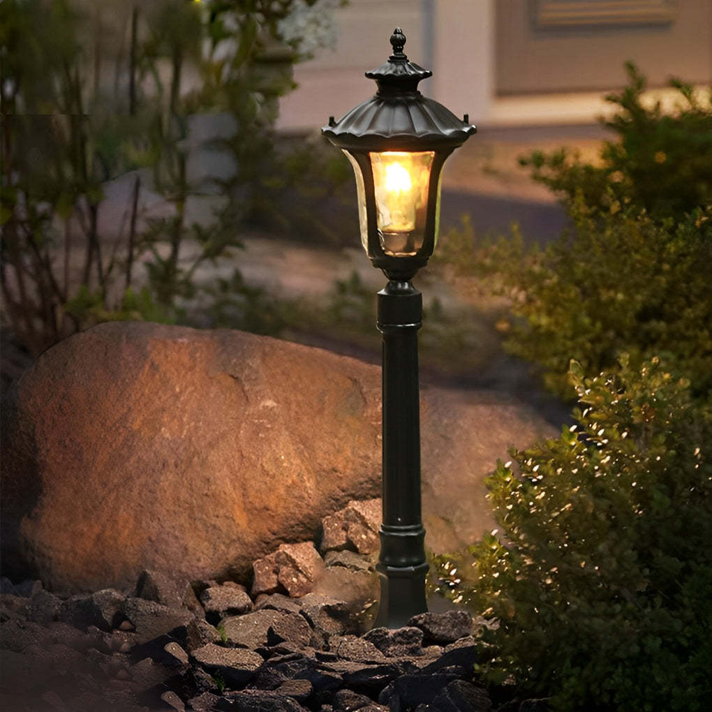 Vintage Classic Waterproof LED Black European-style Outdoor Lawn Lights-Lighom
