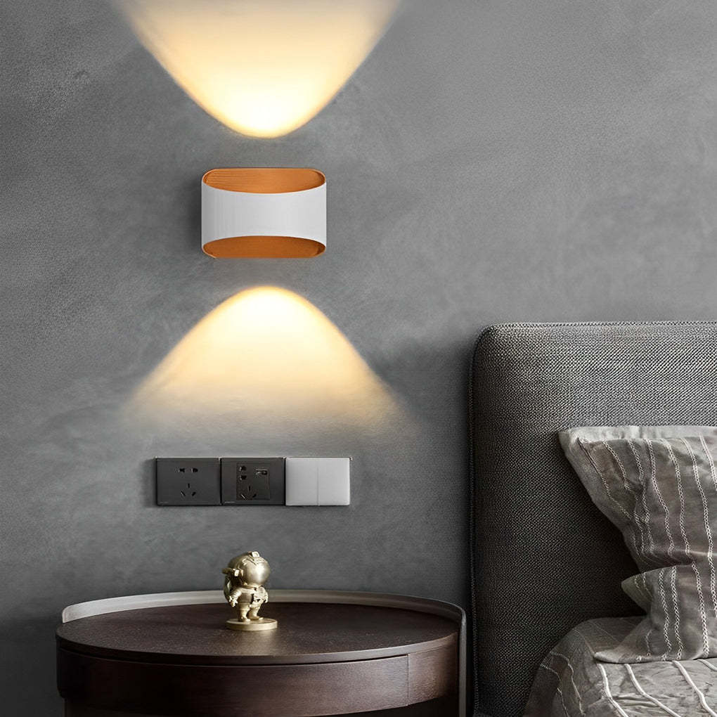 Unique Up and Down Lighting LED Waterproof Modern Exterior Wall Lights-Lighom