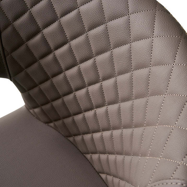 Minimalist Microfiber Wood Arc Dining Chair
