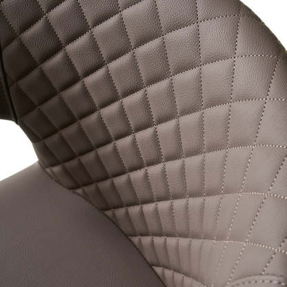 Minimalist Microfiber Wood Arc Dining Chair