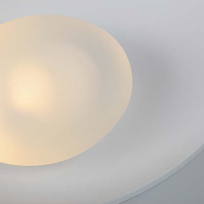 Round Creative Resin Glass White Nordic Decorative Wall Sconces Lighting-Lighom