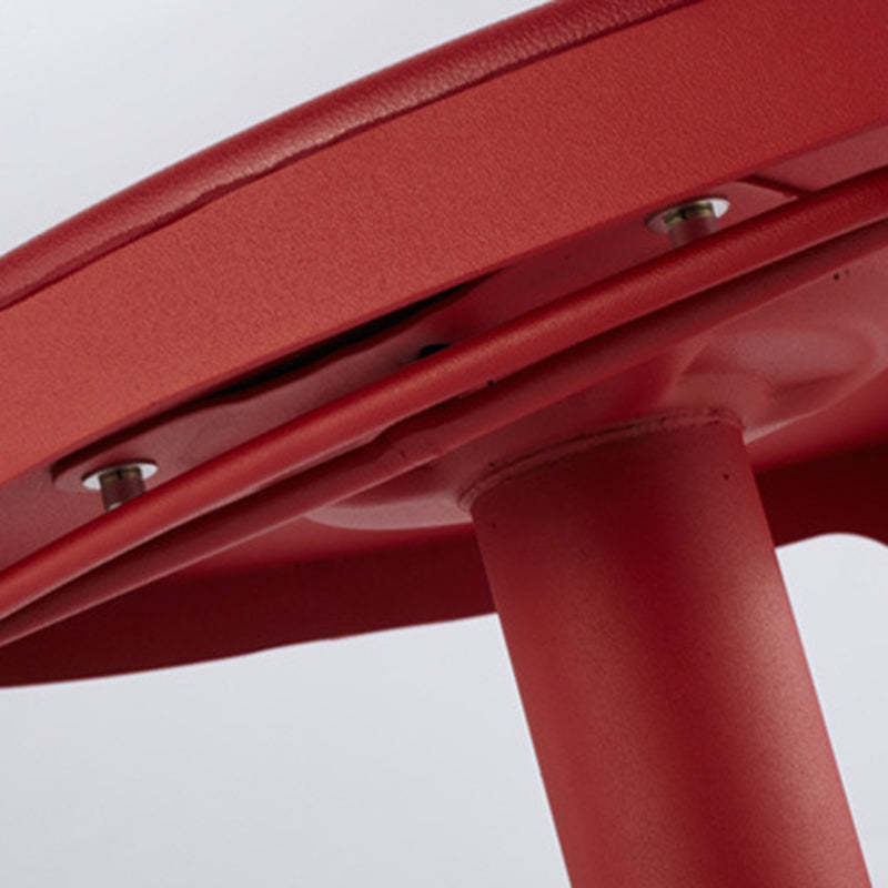 Contemporary Plastic Iron Triangle Swivel Bar Stool