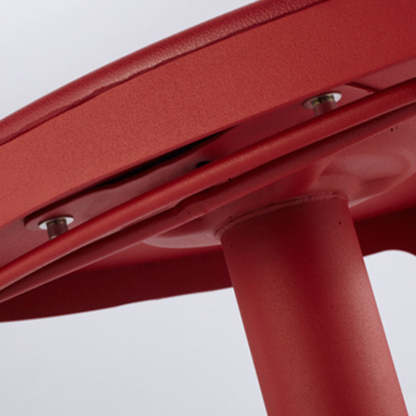 Contemporary Plastic Iron Triangle Swivel Bar Stool