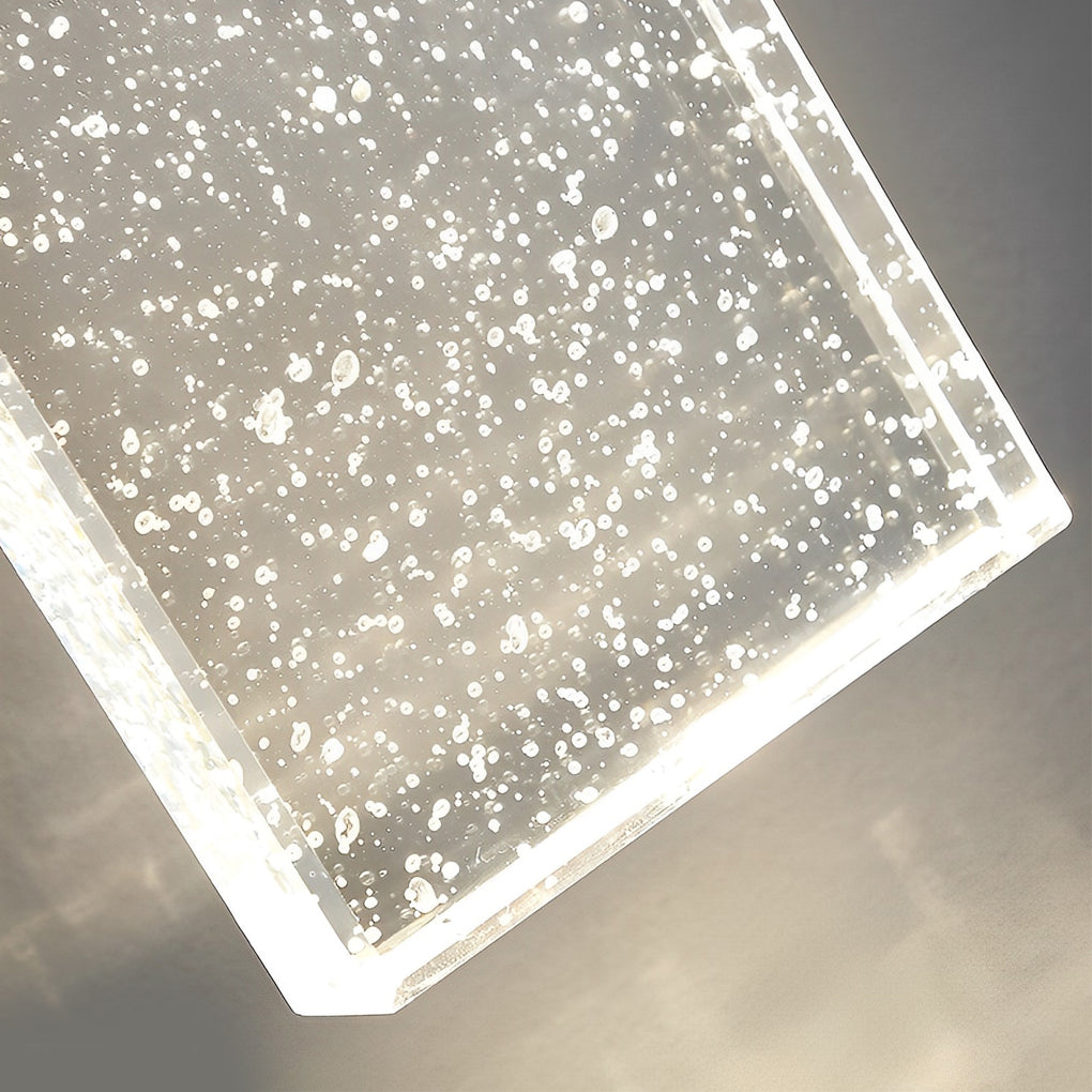 Rectangular Bubble Crystal LED Modern Wall Lamp