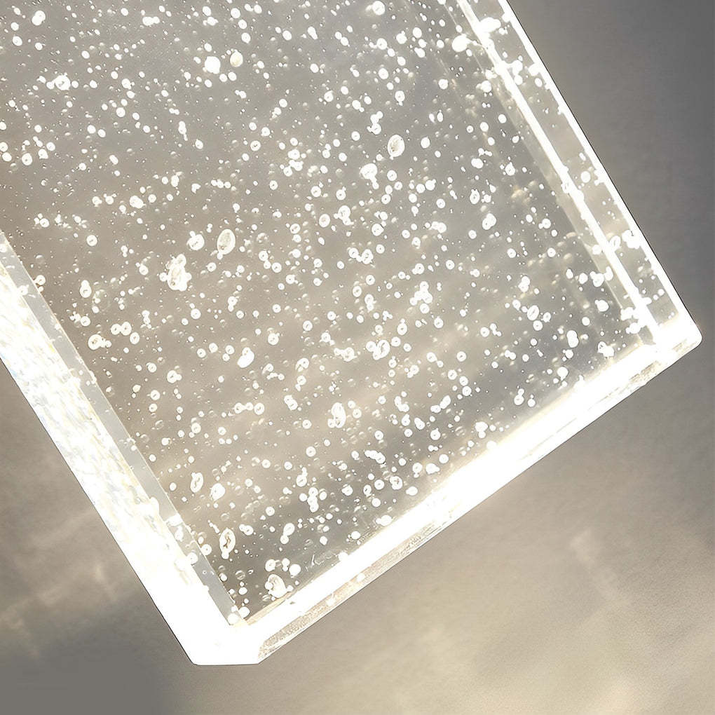 Rectangular Bubble Crystal LED Modern Wall Lamp