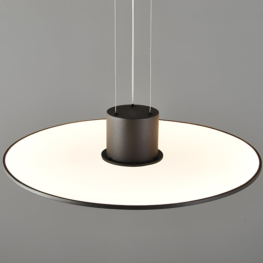 Round Plate LED Modern Island Pendant