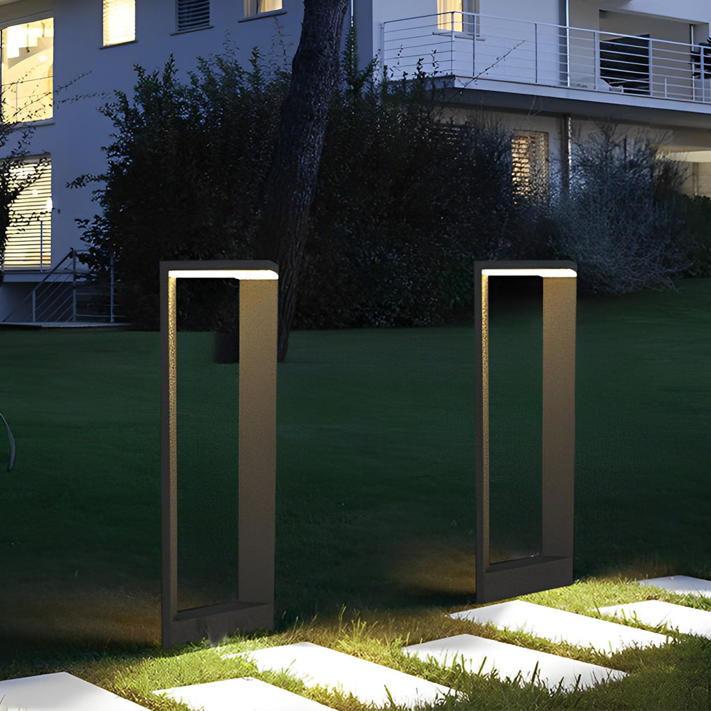 Sleek Linear 12W LED Pathway Light Minimalist Outdoor Landscape Lamp-Lighom