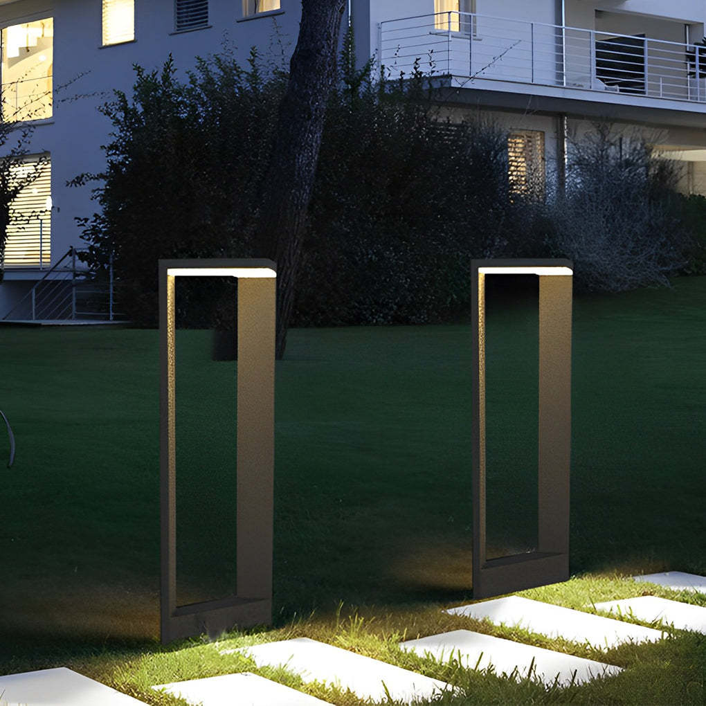Sleek Linear 12W LED Pathway Light Minimalist Outdoor Landscape Lamp-Lighom