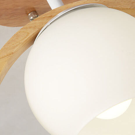 Modern Japanese Minimalist Log Bird Ceiling Light