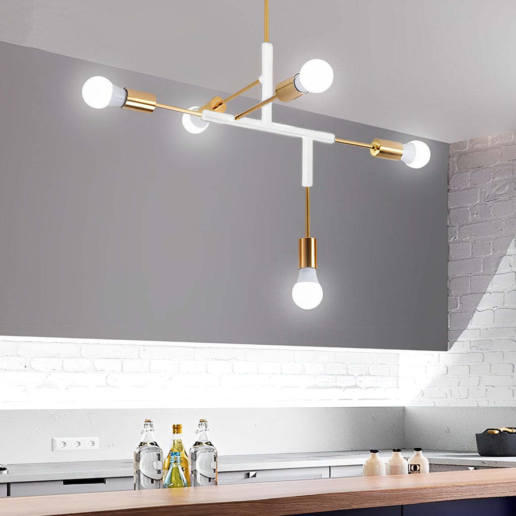 5-Light Branch Iron Modern Pendant Chandelier