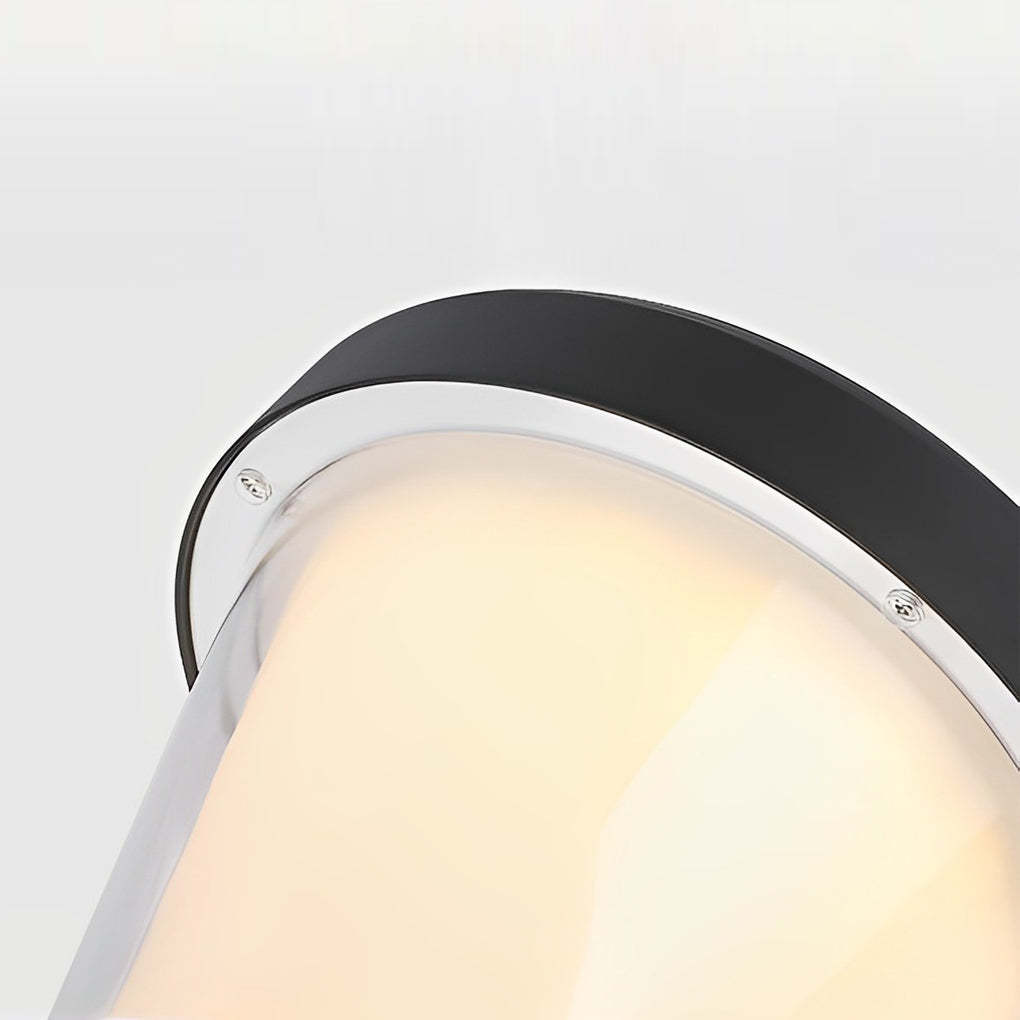 Black LED Modern Solar Fence Post Cap Light