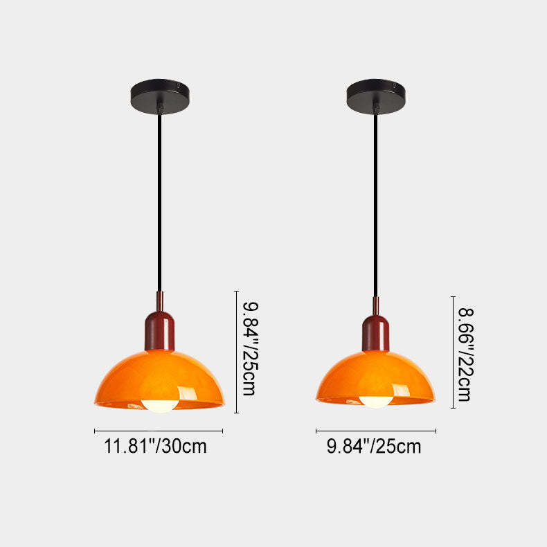 Minimalist Glass Hemisphere Pendant Light