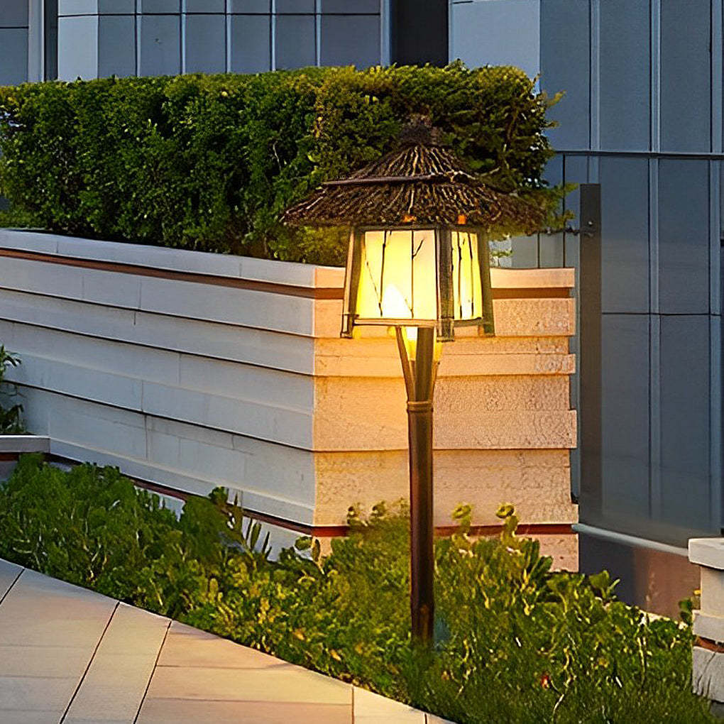 Rustic Bamboo E27 Landscape Warm Lights For Pergola Hanging Lighting Or Path Lighting-Lighom