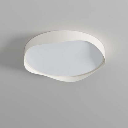 Nordic Minimalist Round Curve LED Flush Mount Light