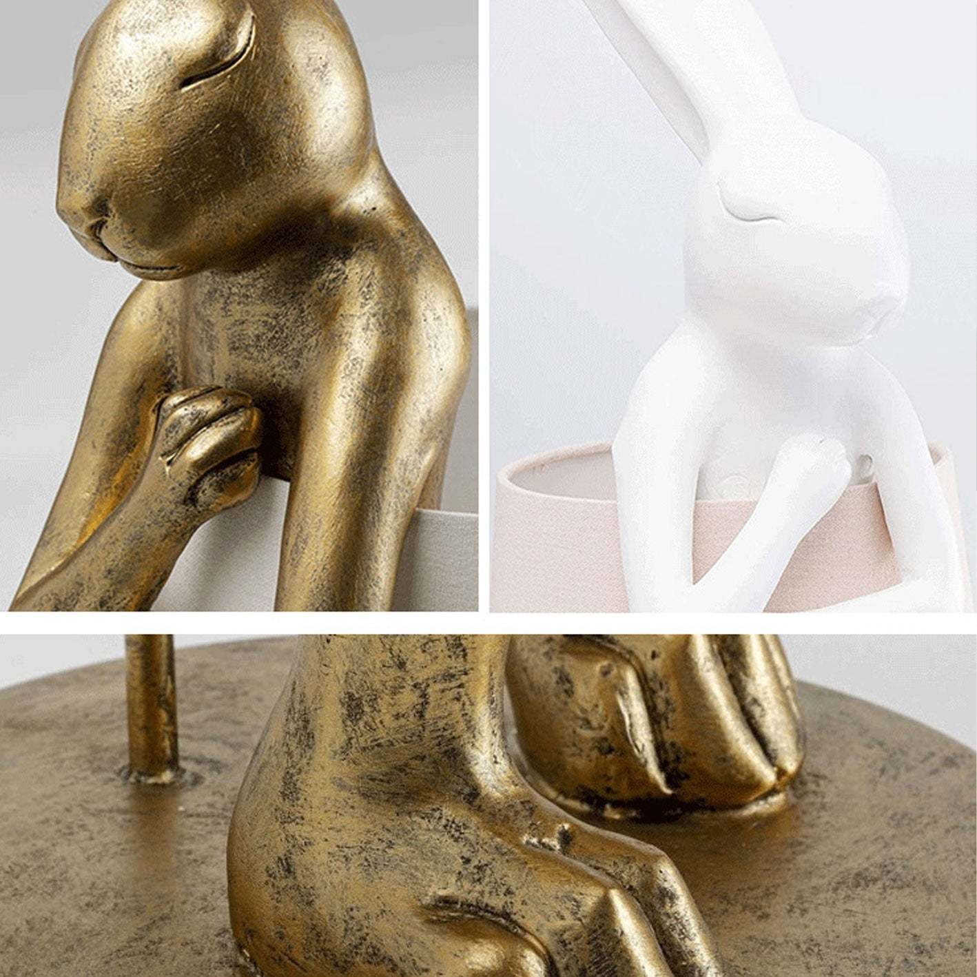 Nordic Apron Rabbit Resin Table Lamp
